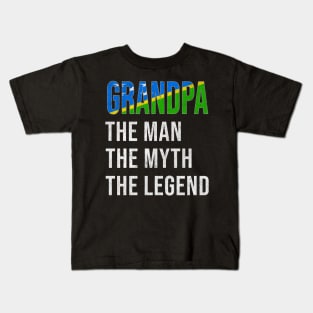 Grand Father Solomon Islanders Grandpa The Man The Myth The Legend - Gift for Solomon Islanders Dad With Roots From  Solomon Islands Kids T-Shirt